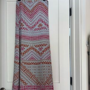 BCBGMAXAZRIA Aviva Boho Print Wrap Maxi Skirt XS – Vibrant Festival Vibes!